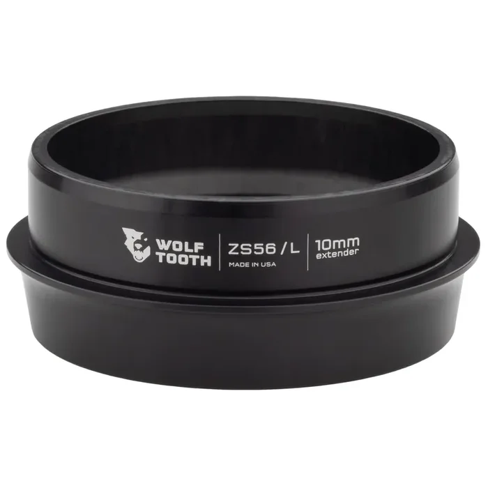 Wolf Tooth Lower Headset Cup Extender – Zero Stack ZS56/40 Lower Headset, Black