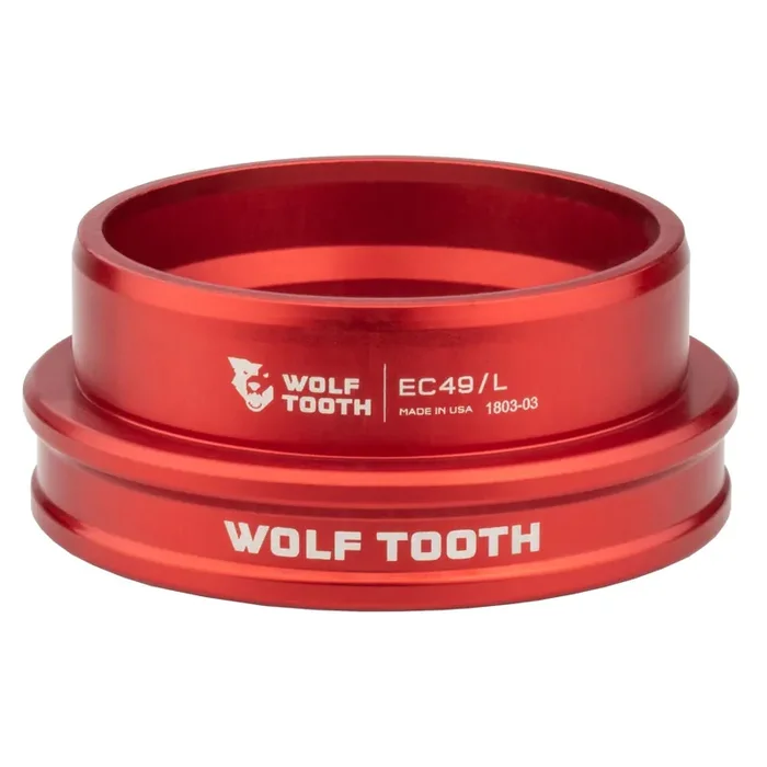 Wolf Tooth Performance EC Headsets – EC Lower EC49/40, Aluminum, Red