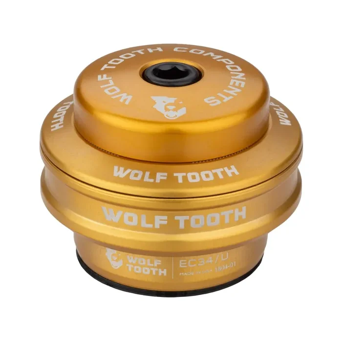 Wolf Tooth Performance EC Headsets – EC Upper EC34/28.6 16mm Stack, Gold