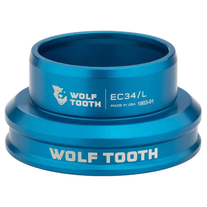 Wolf Tooth Performance EC Headsets – External Cup Lower EC34/30, Alminum, Blue