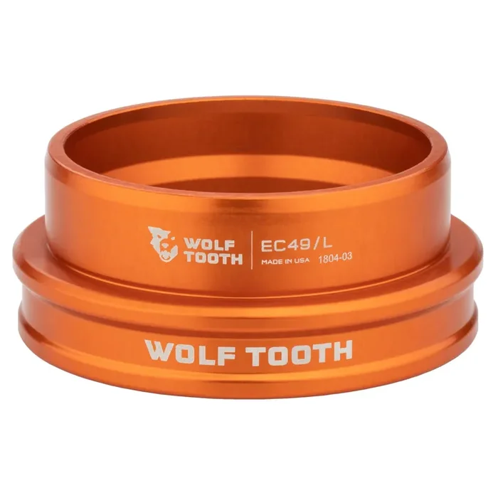 Wolf Tooth Performance EC Headsets – External Cup Lower EC49/40, Orange
