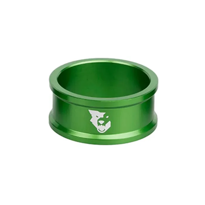 Wolf Tooth Precision Headset Spacers – 1 1/8 steerer, 15mm, 7g, Green