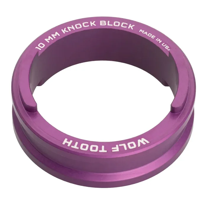 Wolf Tooth Precision Headset Spacers for Trek Knock Block – 10mm, 8g, Purple