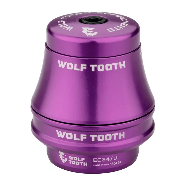 Wolf Tooth Premium EC Headsets – External Cup Upper EC34/28.6 35mm Stack, Purple
