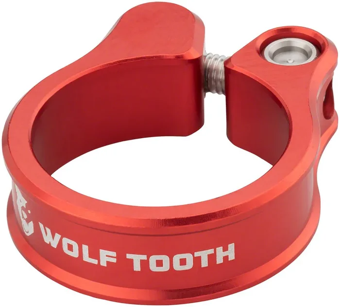 Wolf Tooth Seatpost Clamp 31.8mm Red Secures Seatpost Precision Engineered