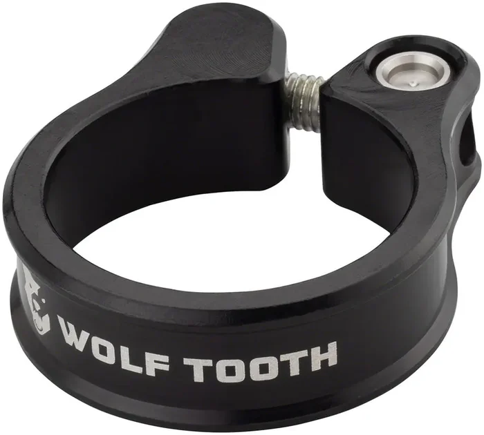 Wolf Tooth Seatpost Clamp 36.4mm Black w/ Self Aligning Bolt Stainless Hardware