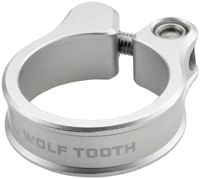 Wolf Tooth Seatpost Clamp – 34.9mm Raw Silver