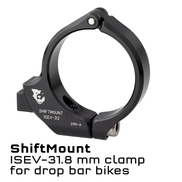 Wolf Tooth ShiftMount Drop Bar Clamp – I-Spec EV, 31.8mm