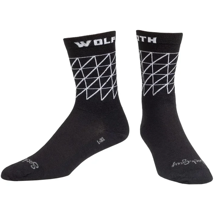 Wolf Tooth Sock Guy Wool Matrix Socks – TurboWool Wicking Merino Blend, S/M