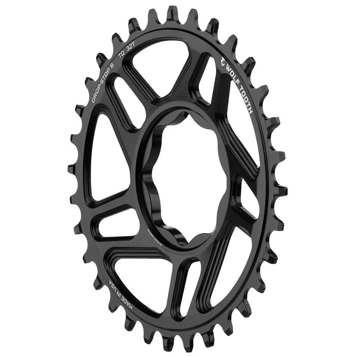 Wolf Tooth Trek TQ Direct Mount Chainring – Drop-Stop B 32T Black