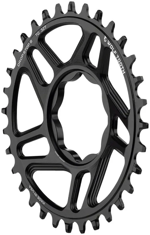 Wolf Tooth Trek TQ Direct Mount Chainrings – Drop-Stop B, Lightweight 30T & 32T Aluminum for E-Bike Compatible, High-Performance Cycling Accessories