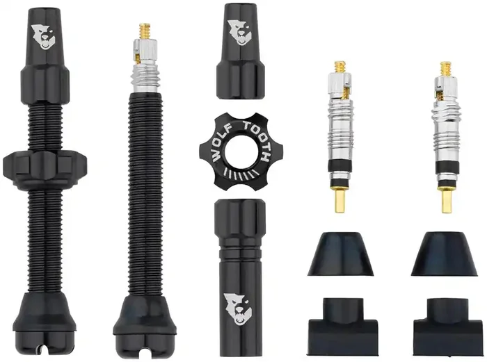 Wolf Tooth Tubeless Valve Stem Kit – 44 mm, Black