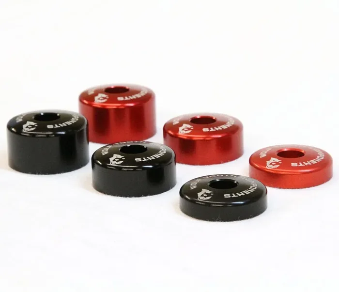 Wolf Tooth Ultralight Stem Cap/Integrated Spacer – Aluminum, 15mm Spacer, Red