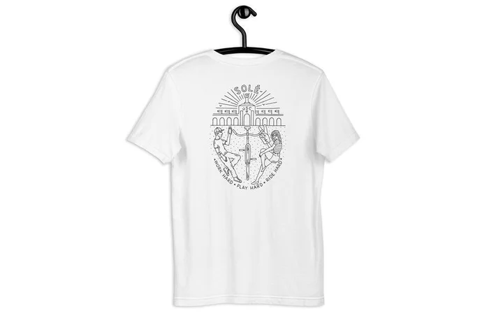 Work Hard, Play Hard – Mens White T-Shirt