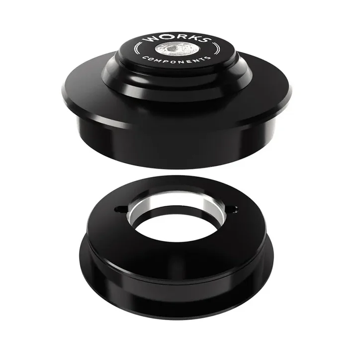 Works Components 1.5deg ZS56-ZS56 Angleset, Angle Headset, 110-119mm, ZS56/28.6 ZS56/40, ZeroStack, Complete, Black