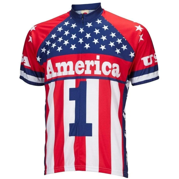 World Jerseys Men’s America One Road Bike Jersey