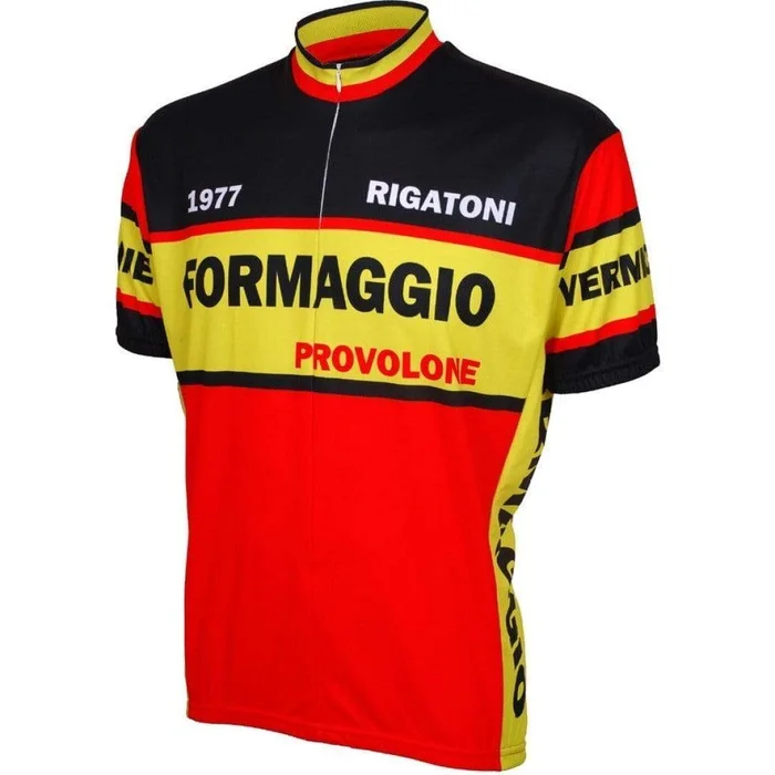 World Jerseys Men’s Formaggio 1977 Retro Road Bike Jersey