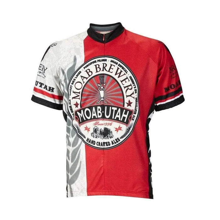 World Jerseys Men’s Moab Brewery Hoppy Road Bike Jersey