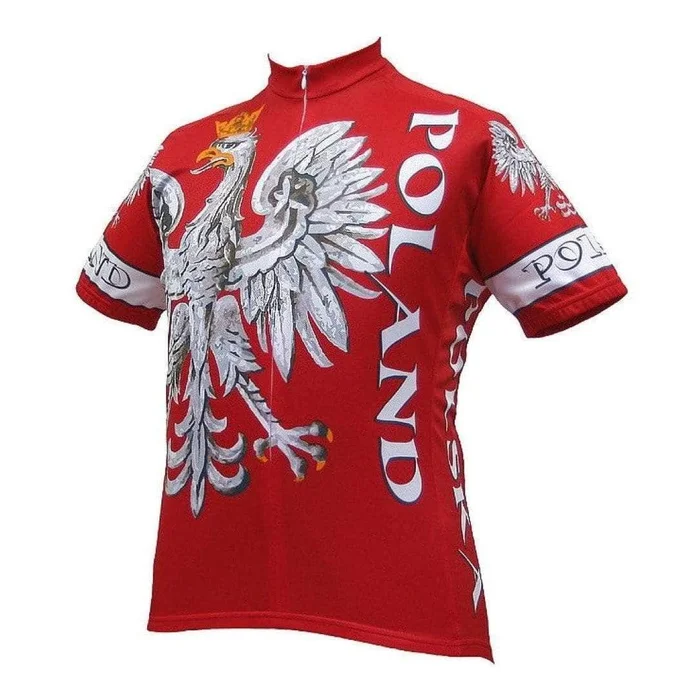 World Jerseys Men’s Poland Road Bike Jersey