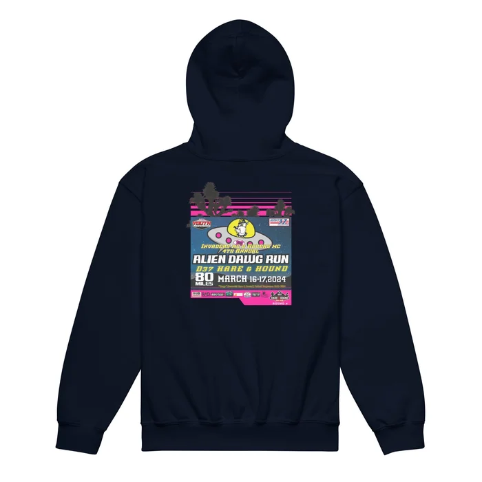 Youth 2024 Alien Dawg Run – Rovers MC & Invaders MC Hare & Hound Event Hoodie
