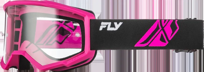 Youth Focus Goggle Black/Pink W/ Clear Lens