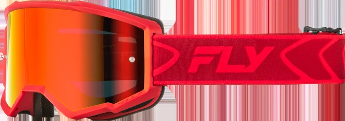Youth Zone Goggle Red/Crimson W/ Red Mirror/Smoke Lens