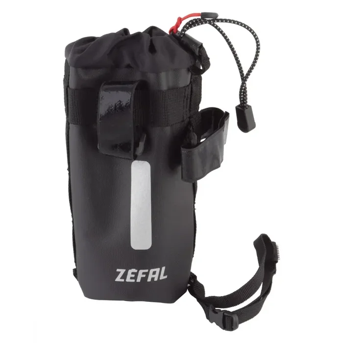 Zefal Z Adventure Pouch Bag Drink Holder/Stash Bag 67 c.i. Black Velcro Straps