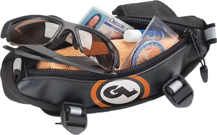 Zigzag Handlebar Bag Black/Orange