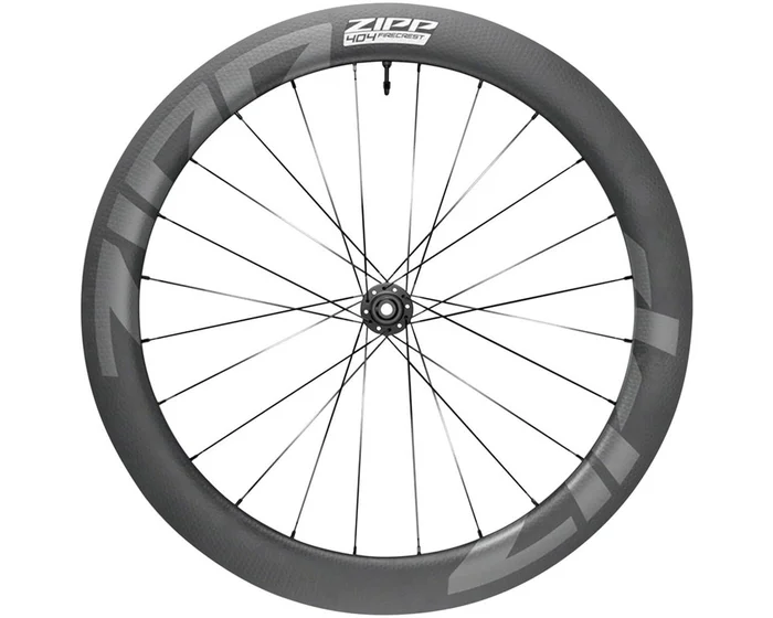 Zipp 404 Firecrest Tubeless Disc Brake Road Wheel (Black) (Front) (12 x 100mm) (700c) (Centerlock) (A1)