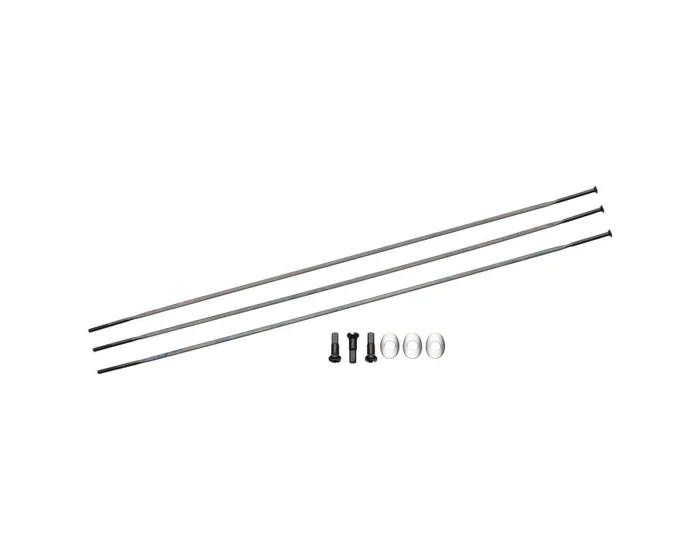 Zipp Sapim Straight Pull Spokes & Nipples (3-pack) (Black) (CX-Ray) (236mm)