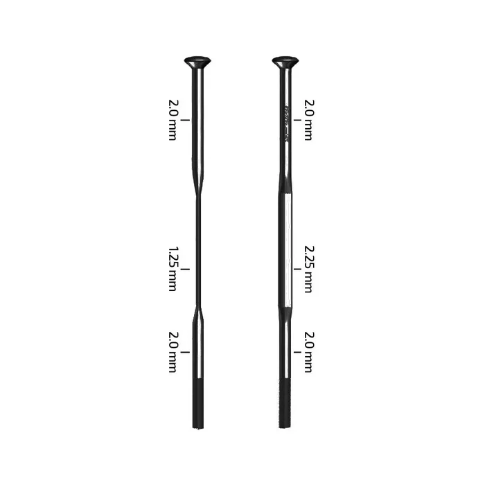 Zipp Speed Weaponry Zipp Sapim CX-Sprint Spokes Straight Pull Black 226mm 3pcs