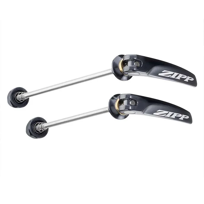 Zipp Speed Weaponry Zipp Tangente Quick Release Skewer Set – 100mm/130mm Stainless Steel BLK With Silver Logo