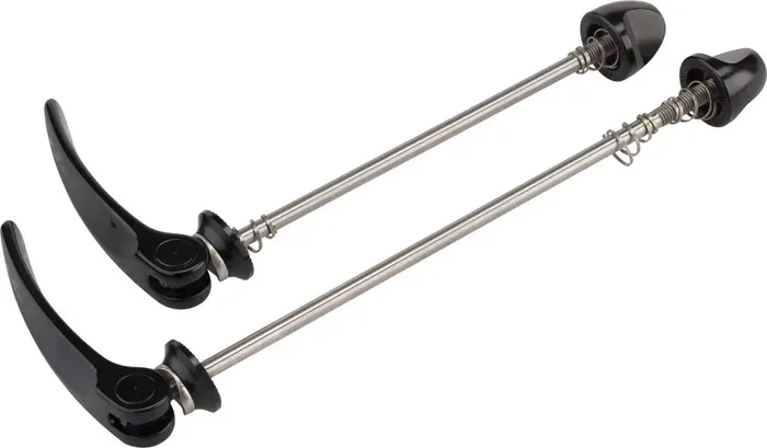 Zipp Tangente Quick Release Skewer Set – 100mm/130mm, Titanium, Black With Black Logo